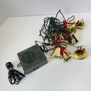 Mr. Christmas Bells of Christmas 8 Brass Bells string Musical 1992 Tested